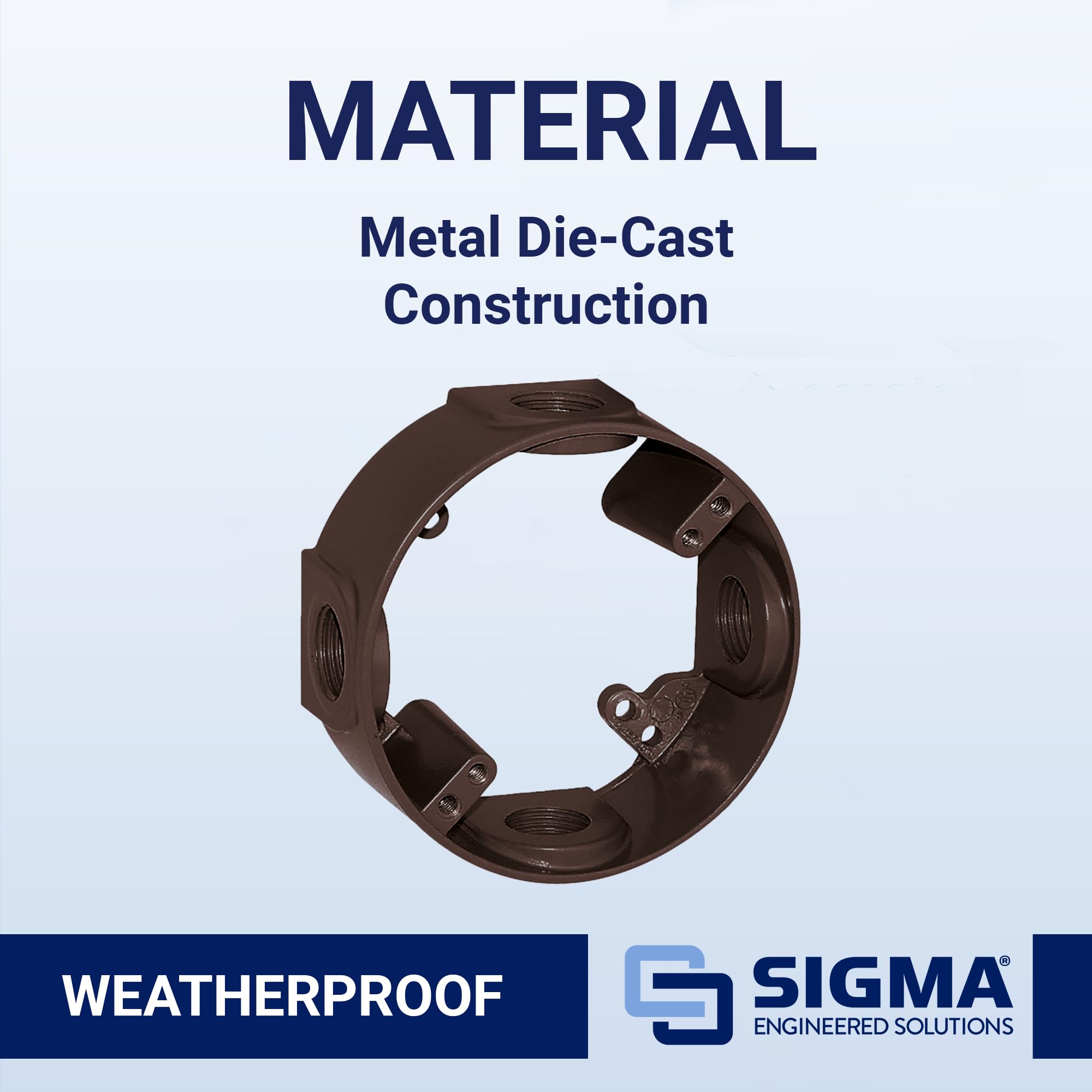 Sigma Engineered Solutions 14236BR 1/2-Inch 4 Hole Round